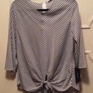 Blue & White stripe top